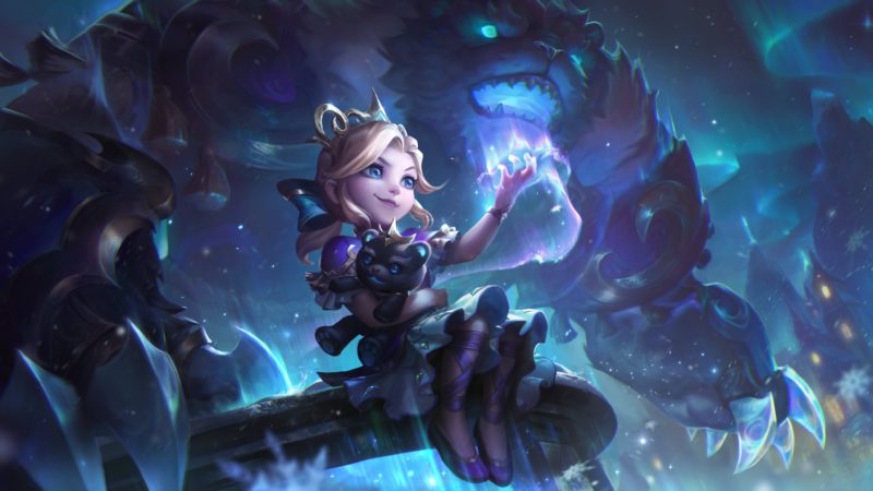 Image of the Winter 2023 Winter Blessing Annie skin in LoL