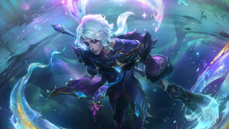 Image of the Hwei Blessing of Winter 2023 skin in LoL