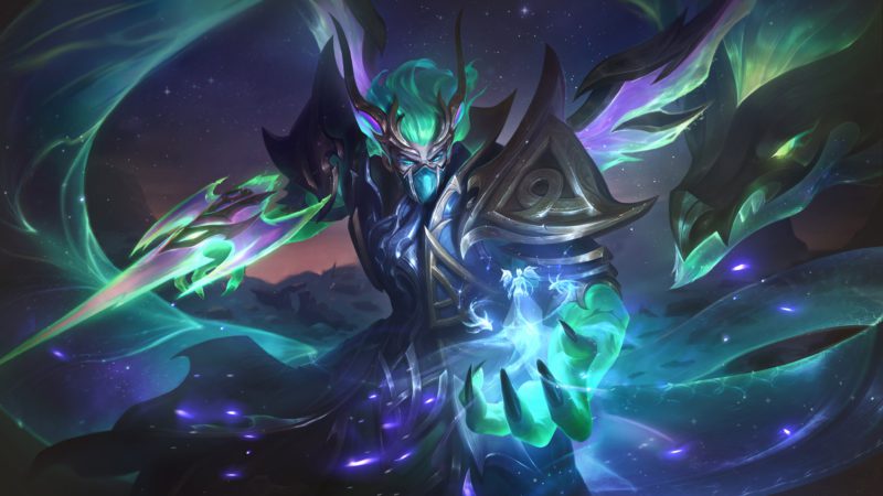 Imagem da nova skin KAssadin Dracomante 2023 no LoL