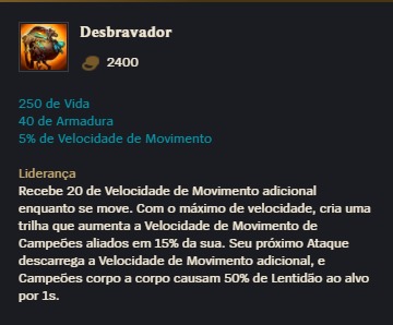 Na foto os números do item Desbravador