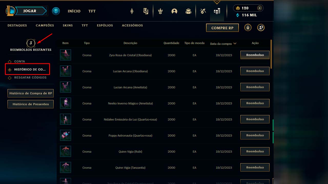 Image for the tutorial on how to request a refund in LoL
