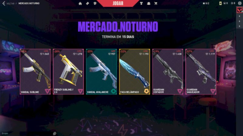 Mercado Noturno VALORANT