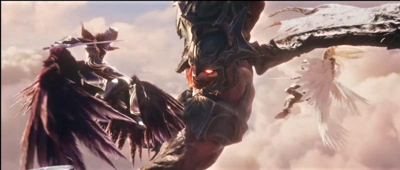 Imagem do Aatrox, Morgana e Kayle na nova animação da Riot