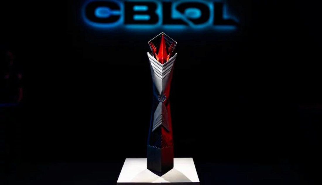 Image of the trophy to illustrate the article about when CBLOL 2024 starts