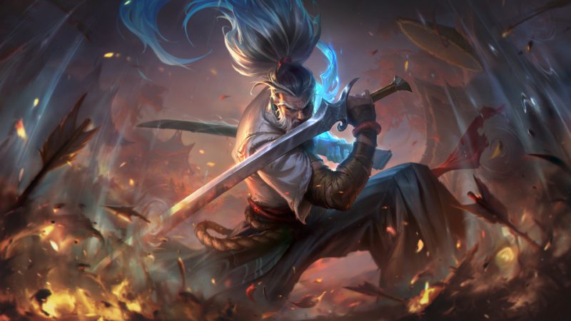 Image of the Prophesized Yasuo skin in LoL