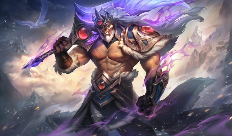 Image of the Victorious Tryndamere skin in LoL