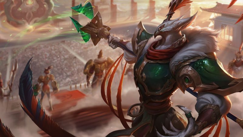 Na foto, o campeão Azir para ilustrar sua porcentagem bizarra