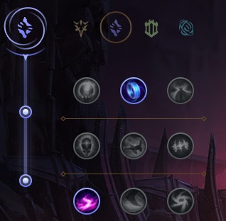 In the photo, one of the second rune tree options for Skarner