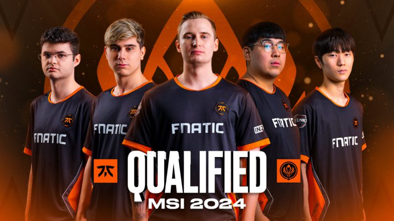 Imagem da Fnatic classificada para o MSI 2024