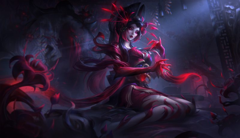 Image of the Zyra Blood Moon 2024 skin in LoL