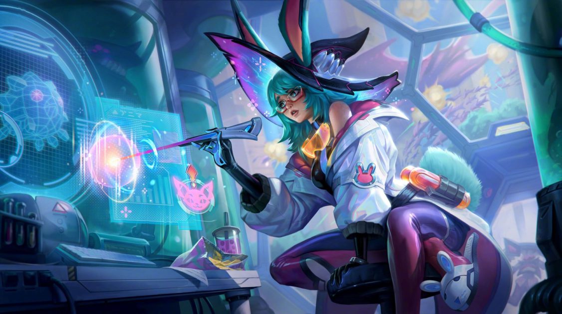 Imagem da skin Aurora Esquadrão Anima no LoL