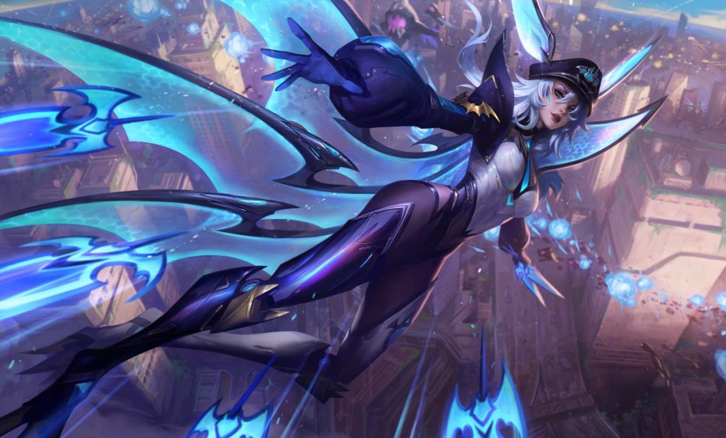 Imagem da skin Xayah Esquadrão Anima no LoL