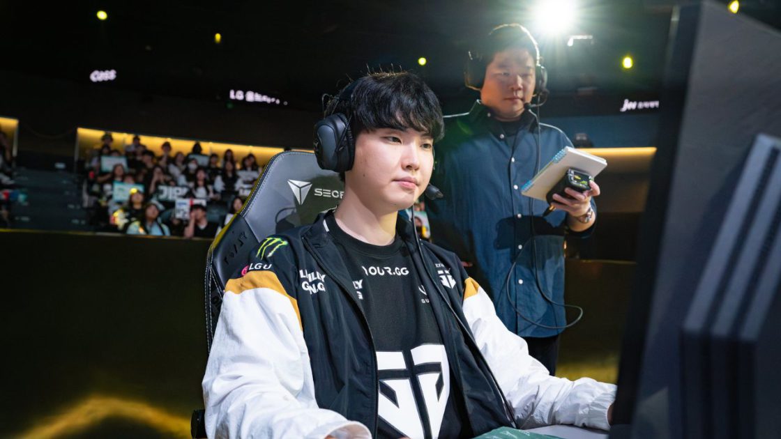 Na foto, o Choyv, mid-laner da Gen.G na LCK 2024 que venceu o Showmaker