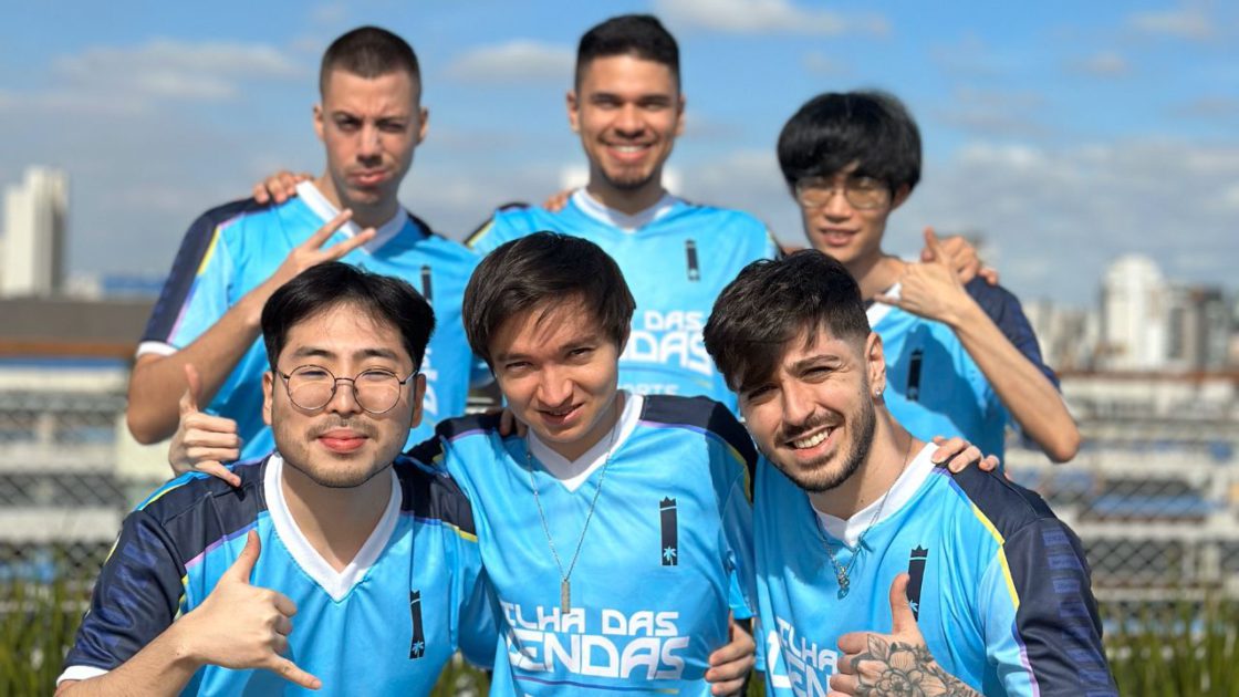 Na foto, o elenco do CBLOL Academy 2024 do IDL