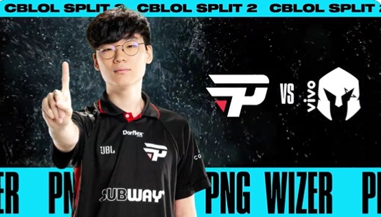 Na foto, Wizer, top-laner da paiN Gaming