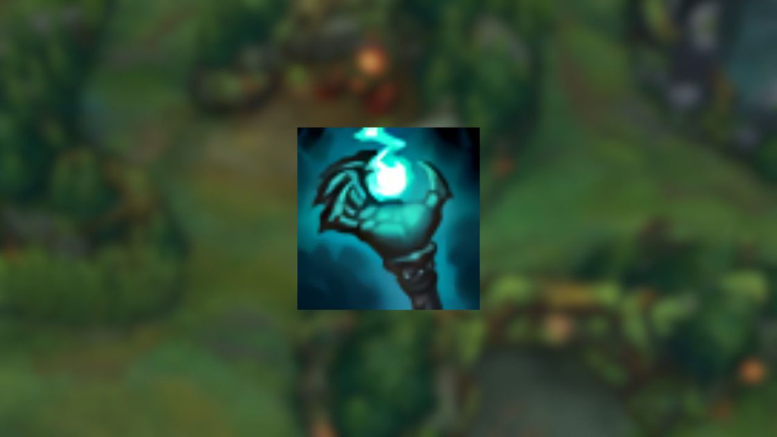 Na foto, o item removido do LoL, Sufocamento Ígneo