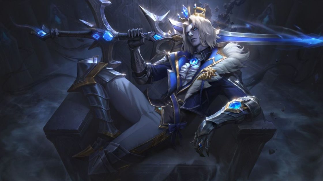 Na foto, a splash art da skin do Worlds 2024 do Viego