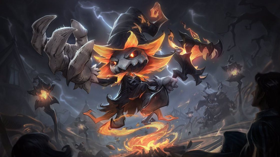 Imagem da skin Veigar Noite Apavorante no LoL