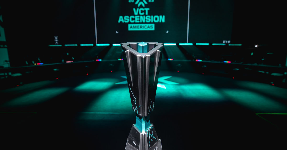 Imagem do trofeu do VCT Ascension Americas 2024