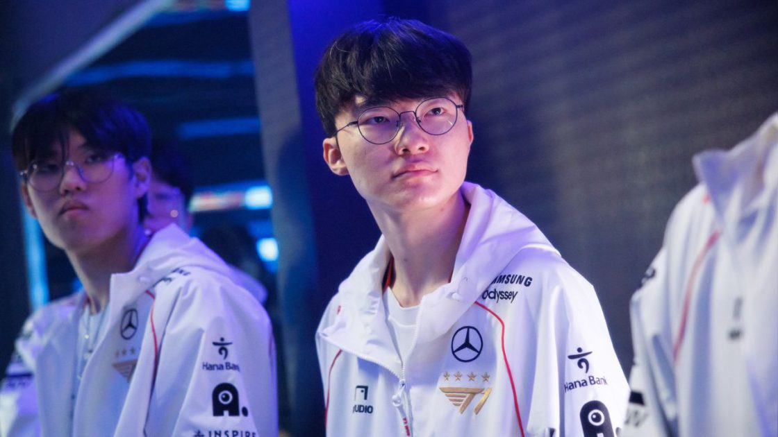 Na imagem, T1 Faker no Worlds 2024