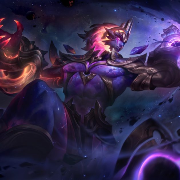 Imagem da nova skin Sylas Estrela Negra 2024 no LoL