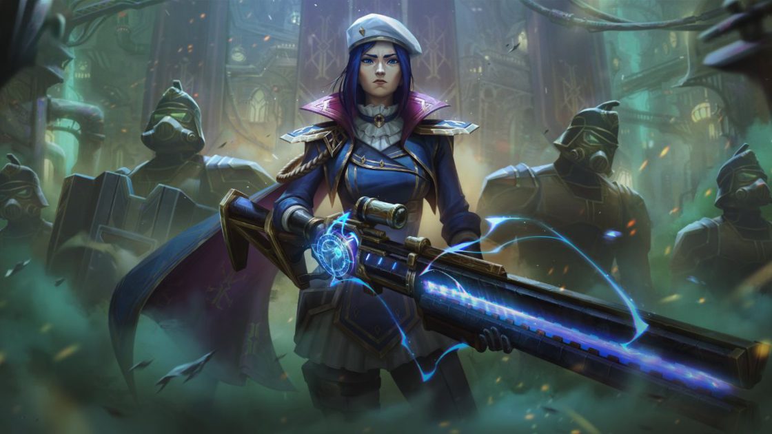 Imagem da skin Caitlyn Comandante no LoL