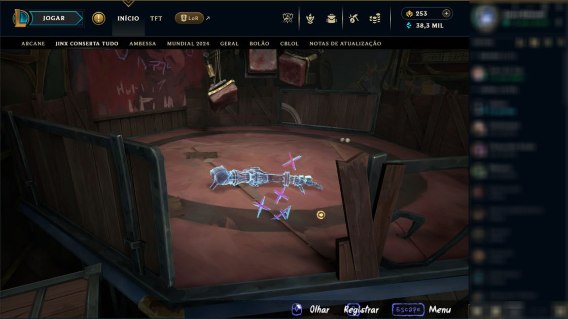 Imagem do tutorial de como resolver o mini-game Jinx Conserta Tudo no LoL