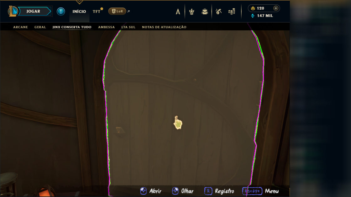 Imagem do tutorial de como resolver o mini-game Jinx Conserta Tudo no LoL