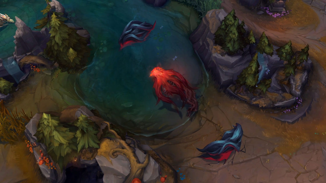 Imagem que mostra o novo monstro Atakhan no LEague of Legends para a Temporada 2025