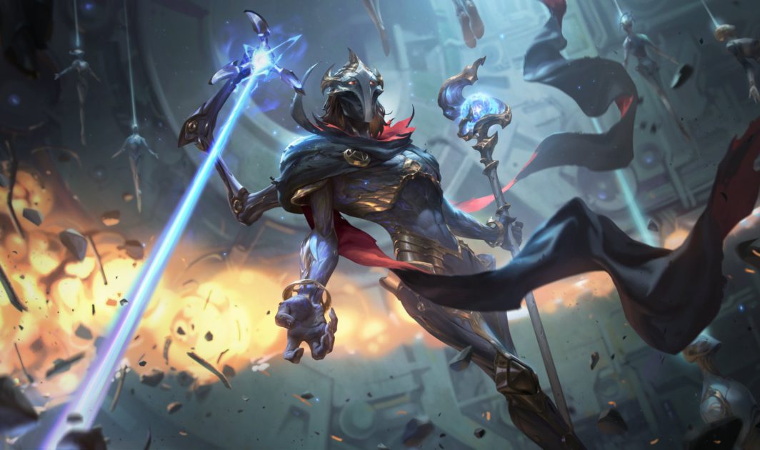 Imagem que mostra o rework do viktor no LoL