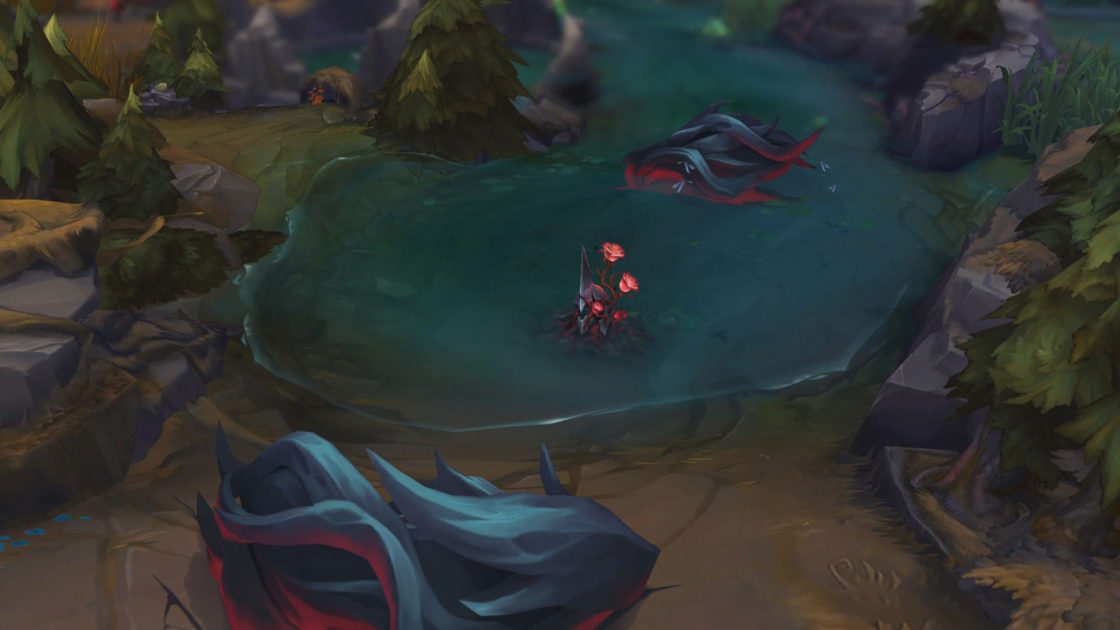 Imagem das rosas de Atakhan para a Temporada 2025 de League of Legends 