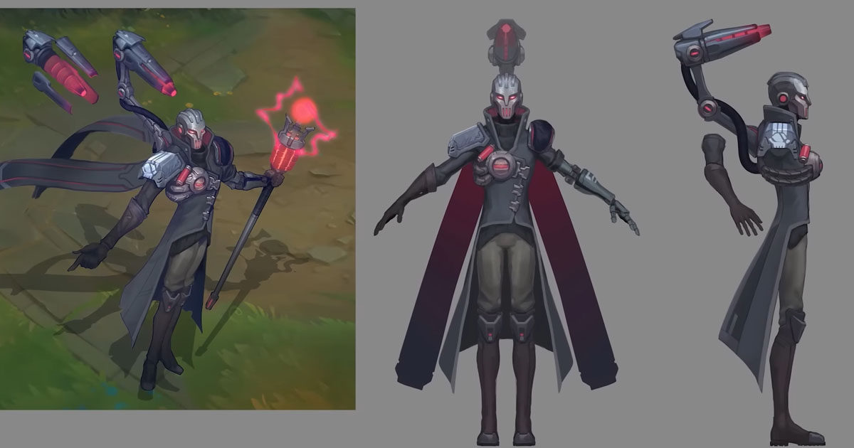 Imagem que mostra o rework do viktor no LoL