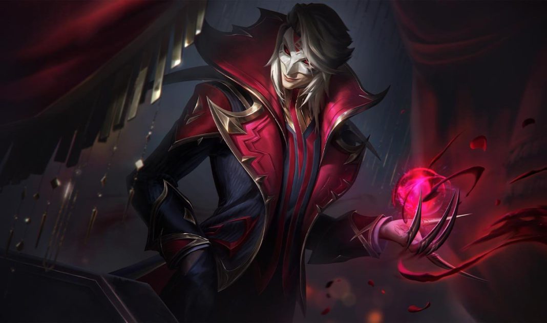 Na imagem, a arte da skin Vladimir Baile da Rosa Negra