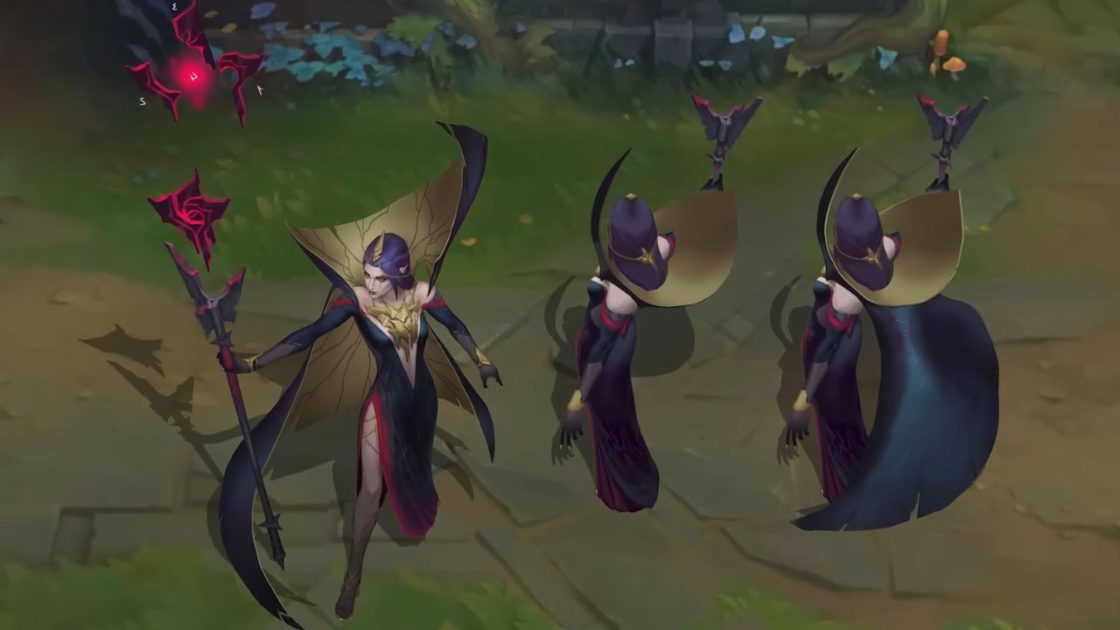 Na foto, a Leblanc dentro do LoL após o rework