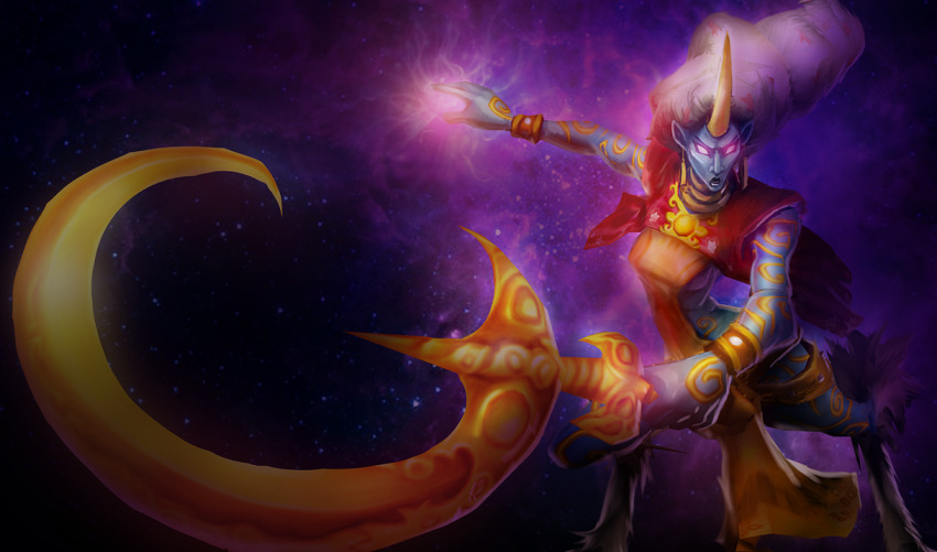 Na foto, a primeira splash art da Soraka