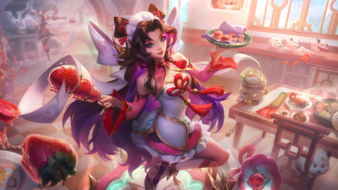 Imagem da nova skin Seraphine Meili CAfe no LoL