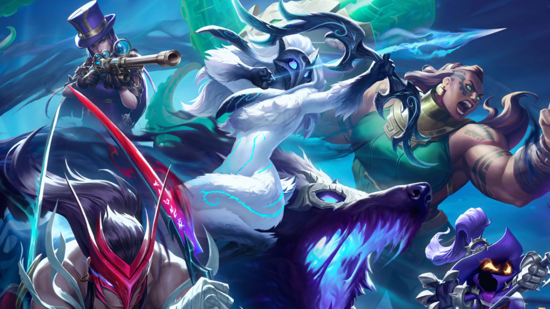 Imagem dos campeões do LoL.