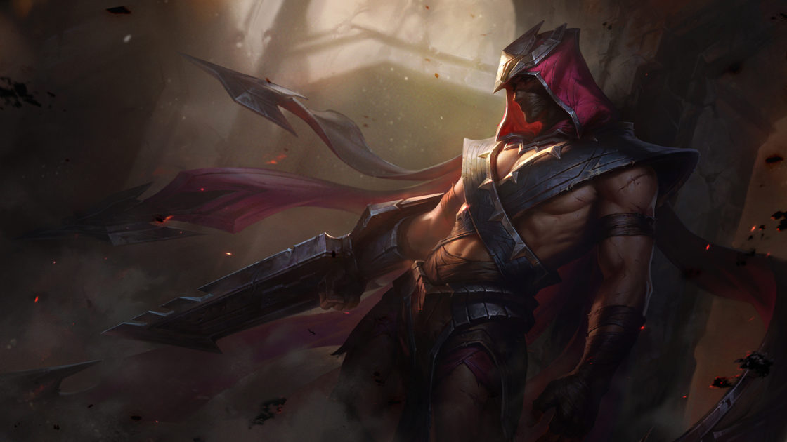 Imagem da nova skin Talon Desafio Grandioso no LoL