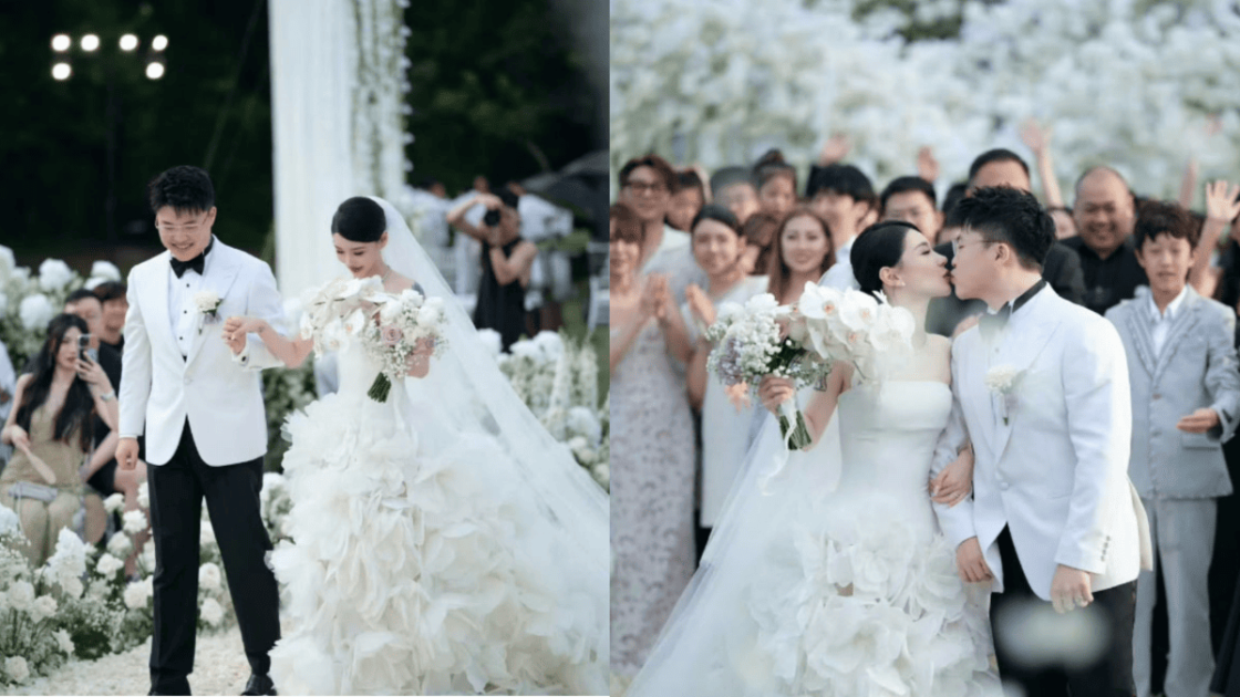 Foto do casamento do Uzi