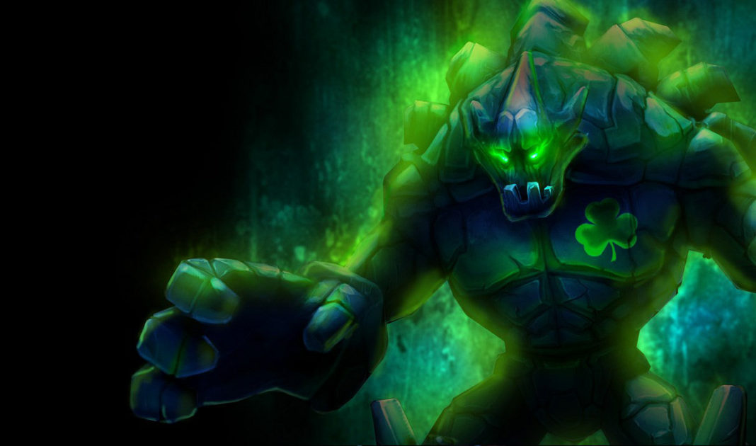 Splash Art da Skin Malphite Irlandês.