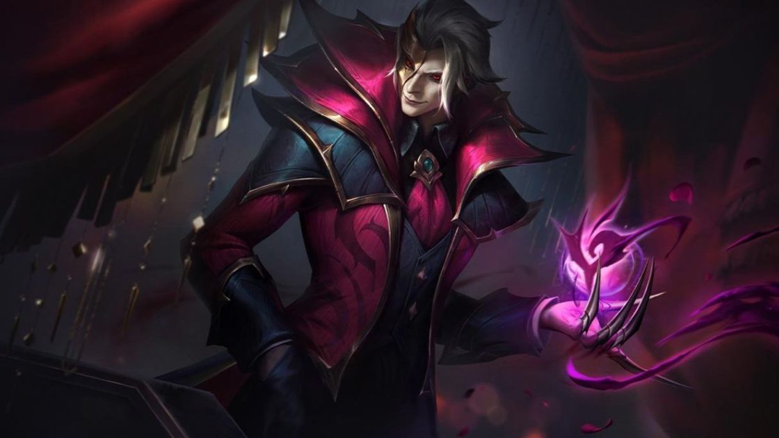 Na imagem, a arte da skin Vladimir Baile da Rosa Negra