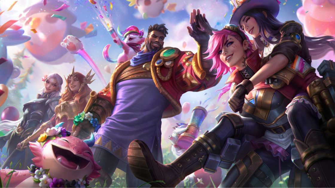 Imagem promocional do Orgulho 2025 no LoL