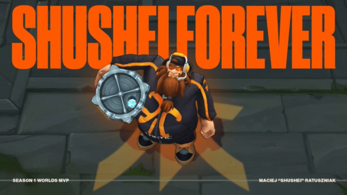Imagem da skin Fnatic Gragas, representando a homenagem para Shushei.