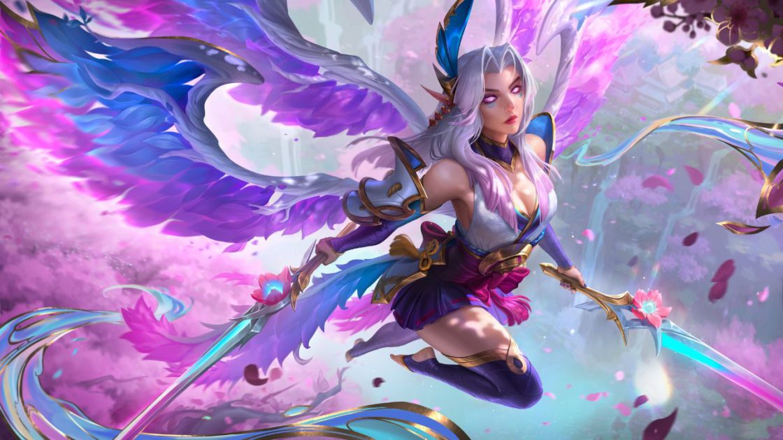 Na foto, a Kayle na skin Florescer Espiritual 2025