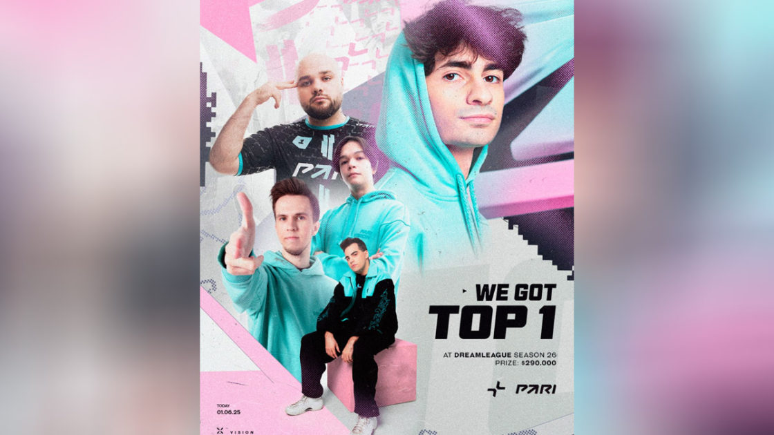 Imagem da PArivision campeã da DreamLeague Season 26