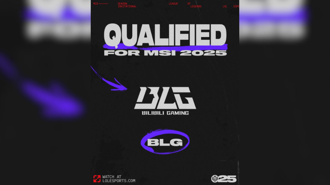 Imagem da BLG qualificada para o MSI 2025.