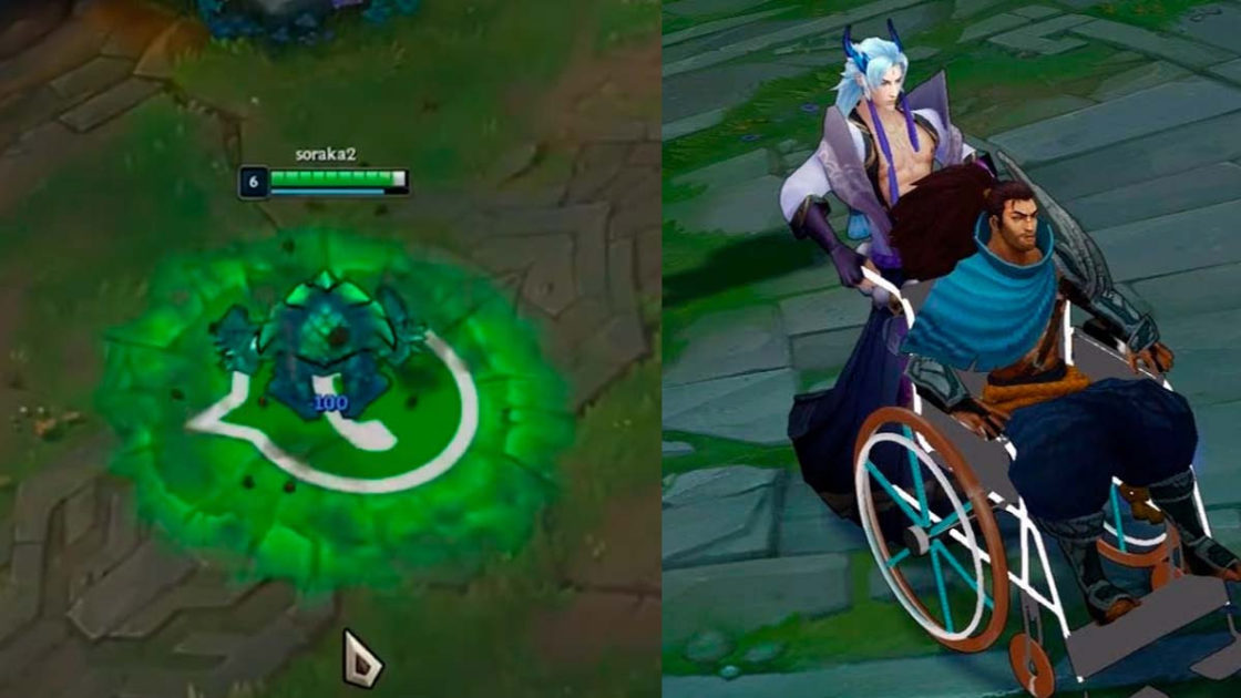 Imagem de algumas custom skin do LoL