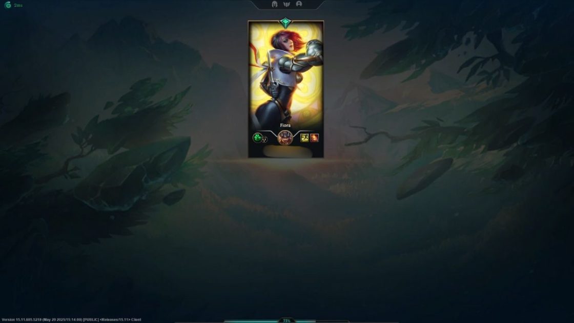 Imagem da Custom skin da Fiora no LoL.