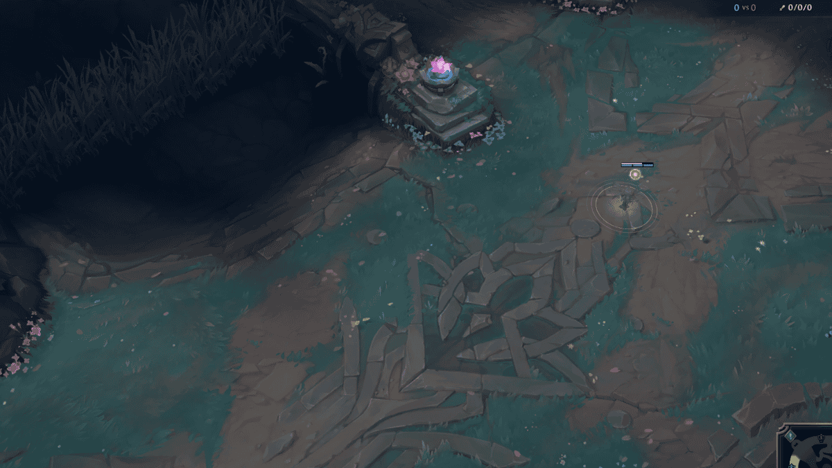 Foto da rota Mid no LoL.