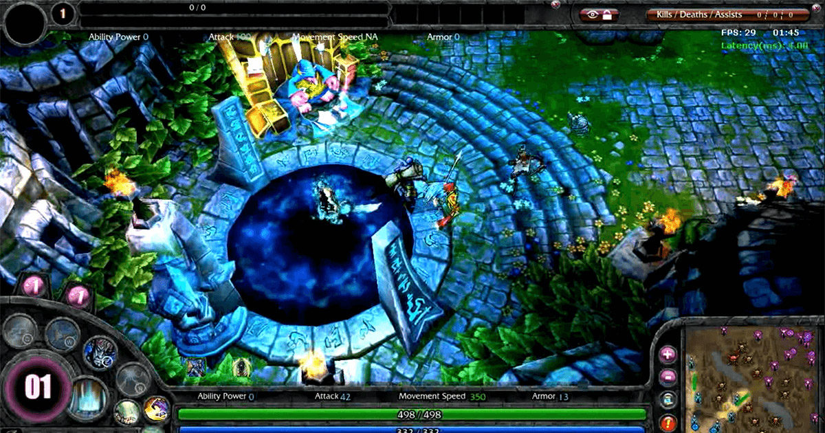 Imagem do LoL em seu lançamento